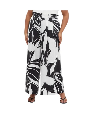 City Chic Plus Resort Print Pant