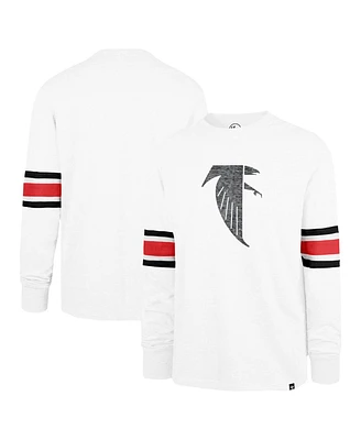 '47 Brand Men's White Atlanta Falcons Gridiron Throwback Premier Brex Long Sleeve T-Shirt