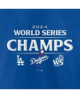 Fanatics Men's Royal Los Angeles Dodgers 2024 World Series Champions Big Tall Logo T-Shirt