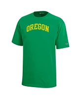 Champion Big Boys and Girls Green Oregon Ducks Team Arch T-Shirt
