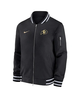 Nike Men's Black Colorado Buffaloes Full-Zip Bomber Jacket