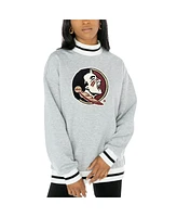 Gameday Couture Women's Gray Florida State Seminoles It To Win Sporty Pullover Sweatshirt