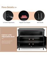 Gouun Modern Practical Wooden Kitchen Lockers with Large Storage Space
