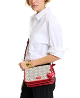 Kate Spade New York Liv Valentine's Day Spade Flower Canvas Crossbody Bag