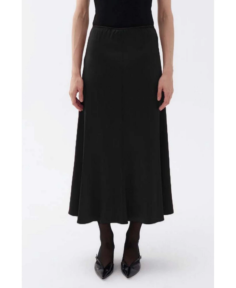Nocturne Women's Elastic Waisted Midi Skirt