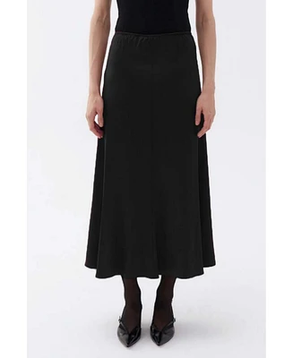 Nocturne Women's Elastic Waisted Midi Skirt