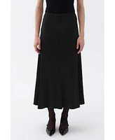 Nocturne Women's Elastic Waisted Midi Skirt