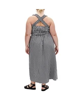 City Chic Plus Cute Gingham Maxi Dress