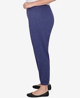 Alfred Dunner Plus French Quarter Soft Brushed Knit Jogger Pants