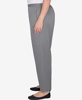 Alfred Dunner Plus Copenhagen Soft Heather Microfiber Average Length Pants