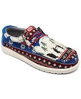 Hey Dude Men's Wally Holiday Cheers Casual Moccasin Sneakers from Finish Line