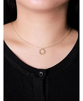 Devata Eternity Pendant Chain Necklace in 14K Gold, 16 in adj to 18 in, approx. 4.1 grams