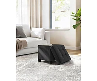 Slickblue Padded Square Storage Ottoman Bench