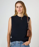 French Connection Women's Manda Open-Knit Sleeveless Vest