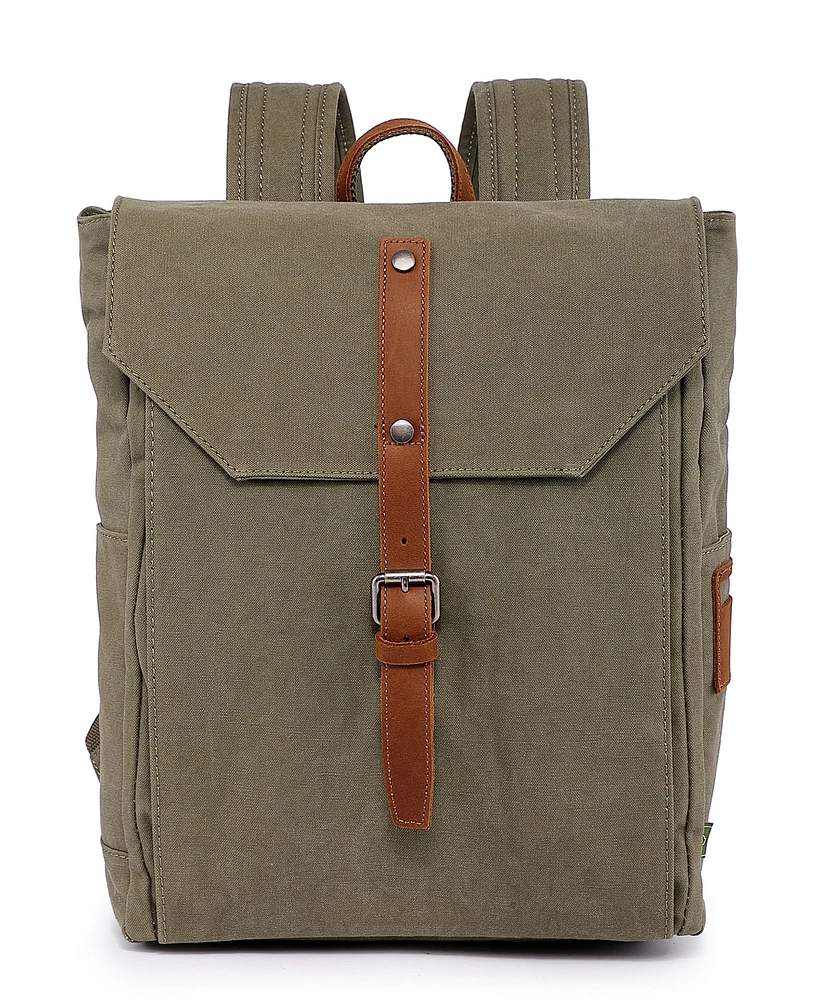 Tsd Brand Sunny Trail Canvas Backpack Handbag