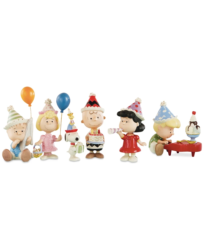 Lenox Peanuts 6 Pc. Birthday Party Porcelain Figurine Set