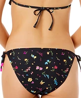 Salt + Cove Juniors' Floral Side-Tie Bikini Bottoms