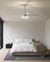 Home Accessories 52" Nadire 3-Light Indoor Ceiling Fan with Light Kit and Remote