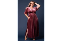 Kiyonna Plus Verona Velvet Evening Gown