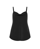 City Chic Plus Cowl Neck Cami
