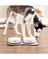 Bone Dry Eat/Drink Pet Bowl Set/2