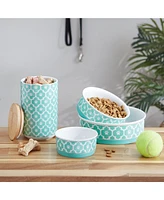 Bone Dry Lattice Single Pet Bowl