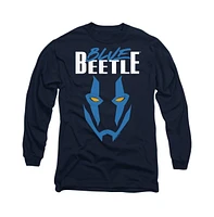 Blue Beetle Men's Mask Long Sleeve Adult Tee / T-Shirt