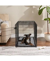 Bone Dry Gray Stripe Cage Mat