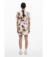 Desigual Women's Shirt dress with flowers