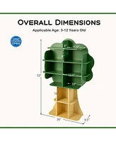 Costway Tree Bookcase Kids 6-Tier Toy Storage Organizer with Open Storage Shelves