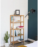 Slickblue Storage Shelf, 5-Tier Shelving Unit, Multifunctional, in The Entryway, Bathroom, Living Room, Balcony, Kitchen