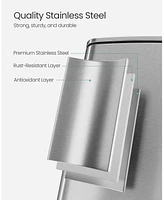 Slickblue 5.2-Gallon (20L) Stainless Steel Trash Can, Kitchen Garbage Bin with Durable Design