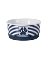 Bone Dry Paw Patch Stripe Single Pet Bowl