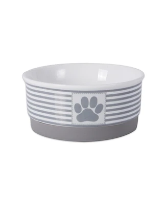 Bone Dry Paw Patch Stripe Single Pet Bowl