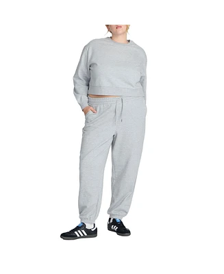 Eloquii Plus Elements Knit Crew Neck Sweatshirt