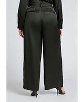 Eloquii Plus Size Satin Trouser