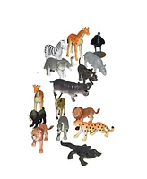 Wild Republic Nature Tube Africa Figurines, 15 Pieces