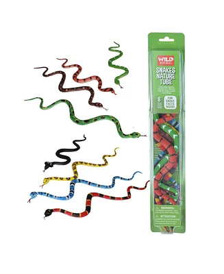 Wild Republic Nature Tube Snake Figurines, 8 Pieces