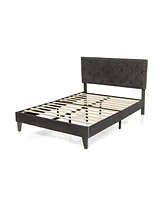 Gouun Full Size Upholstered Platform Bed with Tufted Headboard-Full Size