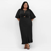 City Chic Plus Ines Puff Dress