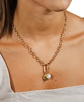 Sterling Forever Jaxie Carabiner Charm Necklace