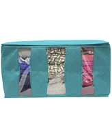 Sorbus Foldable Storage Bag Organizers, 3 Sections, Great for Clothes, Blankets, Closets, Bedrooms, and More