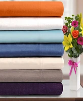 Superior Solid Flannel Cotton Deep Pocket Sheet Set, Twin Xl