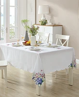 Elrene Hydrangea Cutwork Fabric Tablecloth, 60" x 102"