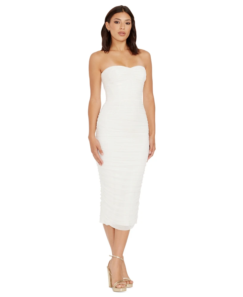 Dress the Population Women's Heather Strapless Bodycon