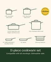 Cuisinart Matte Black Elegance 11-Pc. Cookware Set