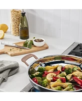Cuisinart Matte Black Elegance Stainless Steel 12" Skillet