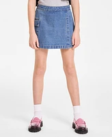 Tommy Hilfiger Big Girls Cotton Denim Wrap Cargo Skort