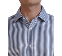 Karl Lagerfeld Paris Men's Slim-Fit Stripe Dress Shirt