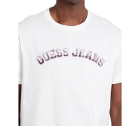 Guess Jeans Men's Cotton Collegiate Logo Crewneck T-Shirt